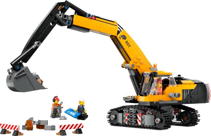 Yellow Construction Excavator (60420)