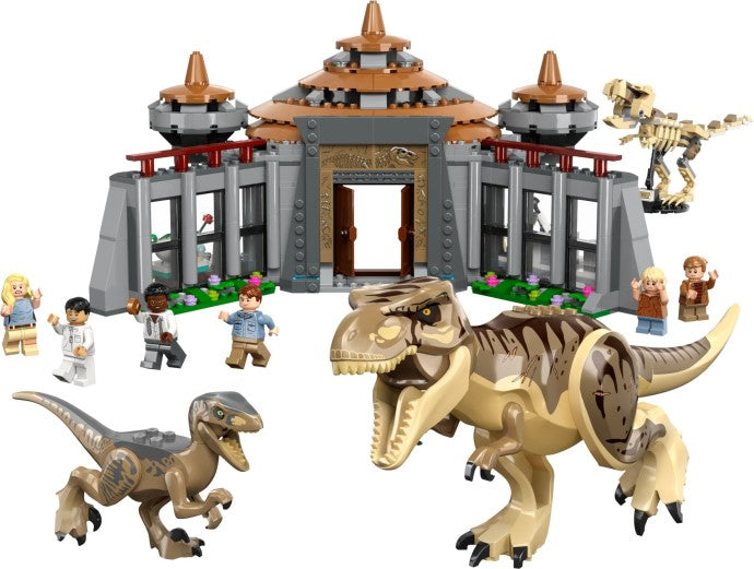 Visitor Centre: T. rex & Raptor Attack (76961)