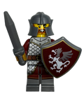 Griffin Knight - Male, Dark Orange Beard Minifigure (idea232)