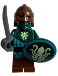 Kraken Warrior Female Minifigure with Shield & Sword (idea234)