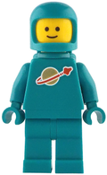 Classic Space - Dark Turquoise with Air Tanks and Updated Helmet Minifigure (idea227)