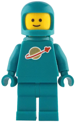 Classic Space - Dark Turquoise with Air Tanks and Updated Helmet Minifigure (idea227)