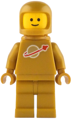 Classic Space - Pearl Gold with Air Tanks and Updated Helmet Minifigure (idea230)